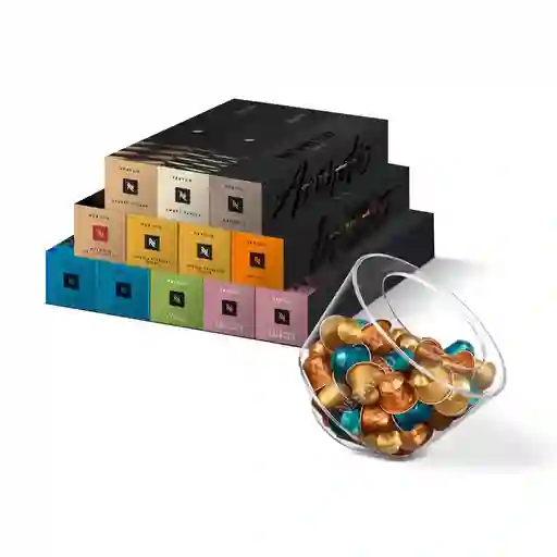 Obsequio Dispensador + Pack X 120 Cápsulas Vertuo Nespresso