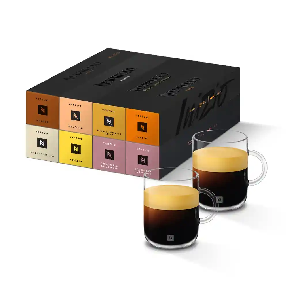 Obsequio 2 Tazas Mug + Pack X 80 Cápsulas Vertuo Nespresso