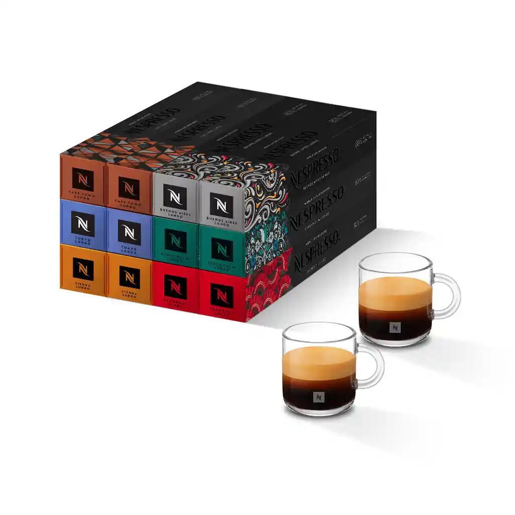 Obsequio 2 Tazas Espresso + Pack X 120 Cápsula Original Nespresso