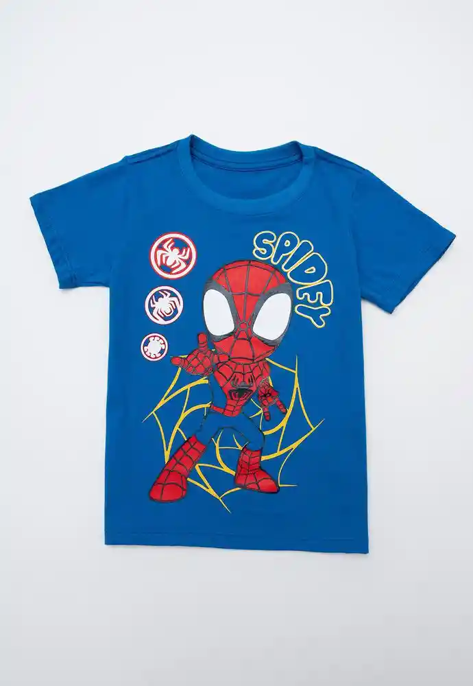 Camiseta Manga Corta 2t-azul
