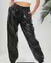 Jogger Cuerina Cintura Elastica