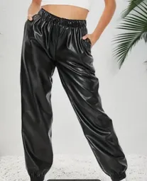 Jogger Cuerina Cintura Elastica