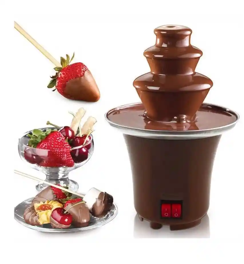 Maquina Fuente De Chocolate Eléctrica Fresas Con Chocolate