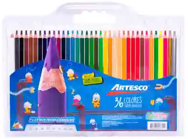 Colores Artesco 4 Mm Triangulares Largo X 36 Und