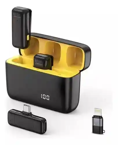 Micrófono Lavalier Solapa Inalámbrico Para Iphone Y Android Tipo C