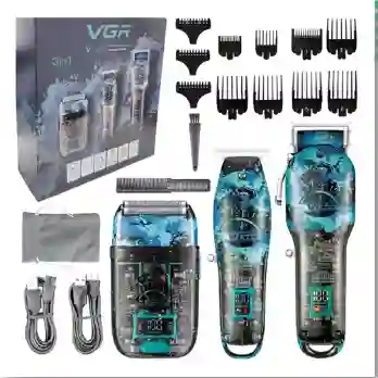 Combo 3 En 1 Vgr Peluquera Patillera 645