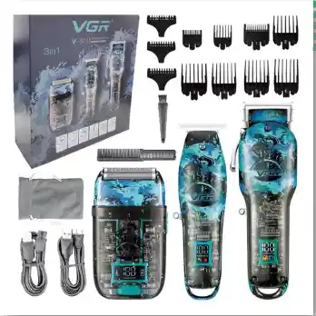 Combo 3 En 1 Vgr Peluquera Patillera 645