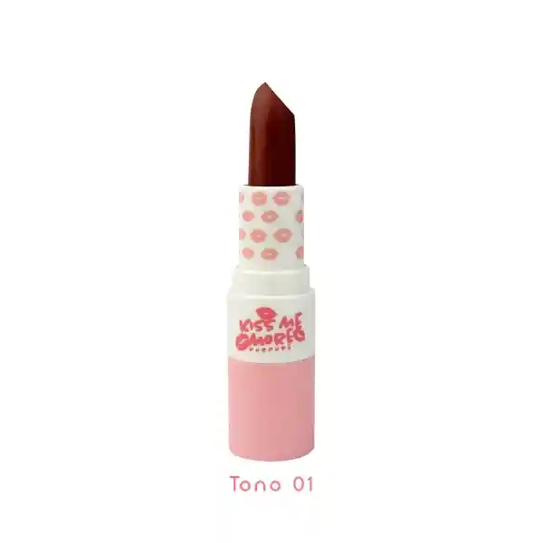 Labial Matte Kiss Me More Purpure Tono 1