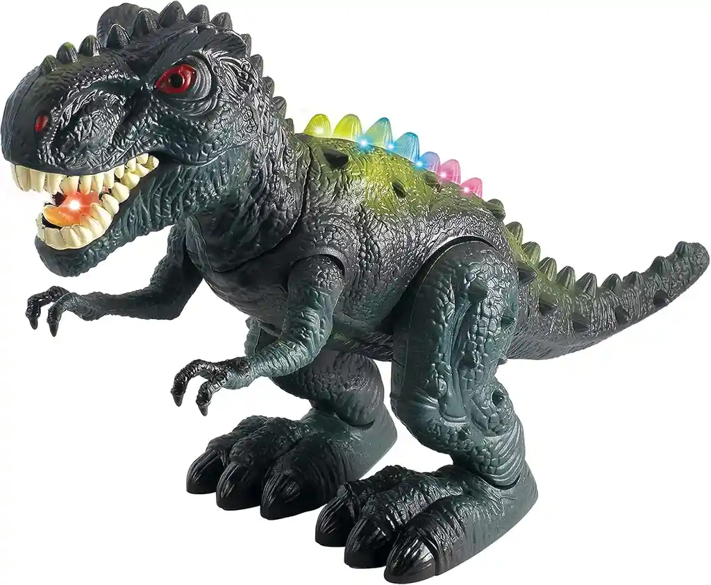 Juguete Dinosaurio T-rex Con Luces Sonido Y Movimiento Niños