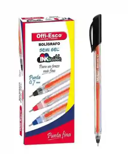 Esfero Negro Punta Fina