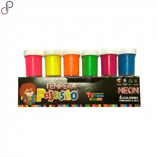 Tempera Payasito Neón X6