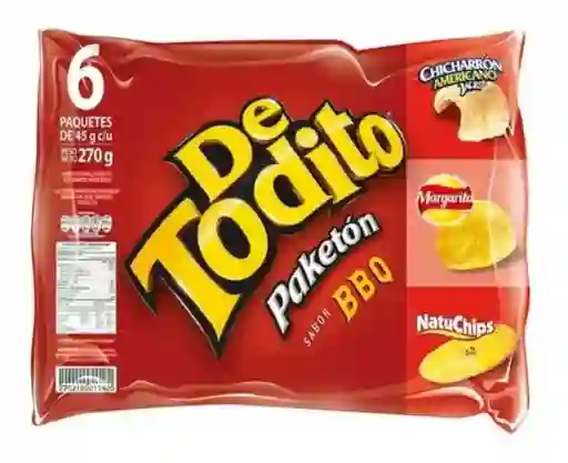 Detodito Bbq 45gr C/u X 6 Unidades