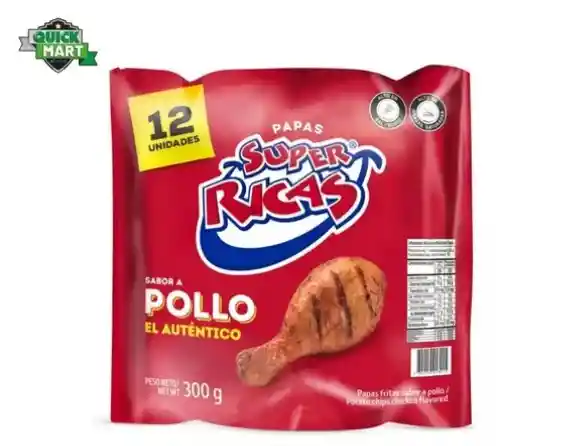 Papas Súper Rica Pollo X 12 Und