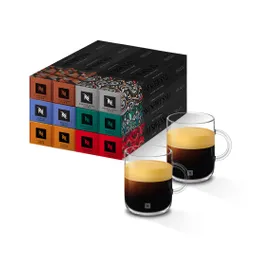 Obsequio 2 Tazas Mug + Pack World Explorations X 120 Cápsula Original Nespresso