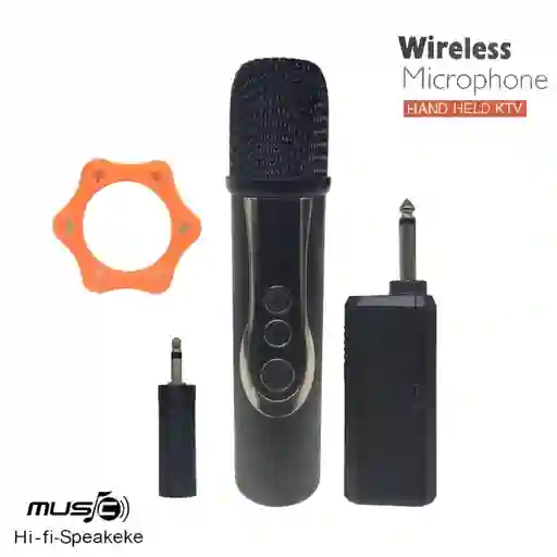 Microfono Inalambrico Karaoke Receptor Universal Recargable Vm-3