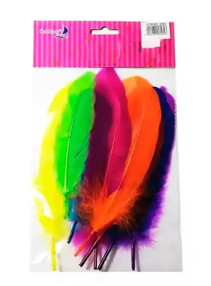 Paquete Plumas De Colores X12