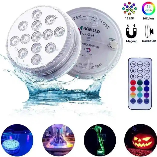 Luz Led Sumergible Resistente Al Agua