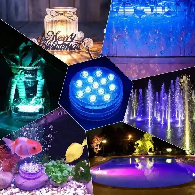 Luz Led Sumergible Resistente Al Agua