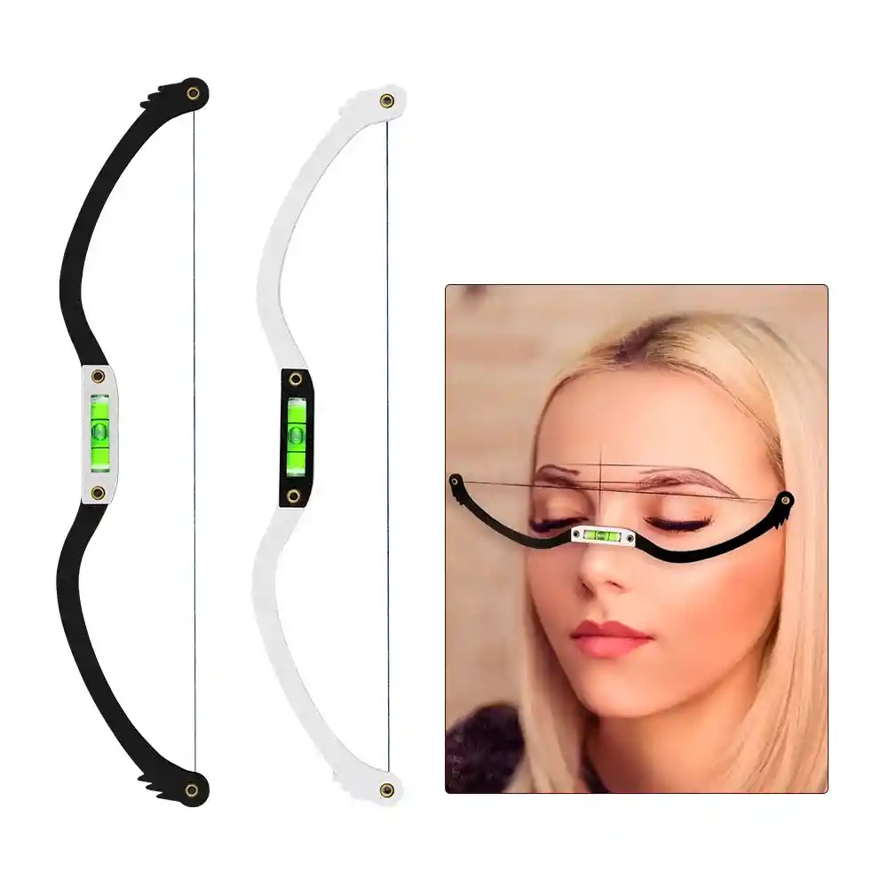 Regla Arco Lineal Diseño De Cejas Con Nivel Silver