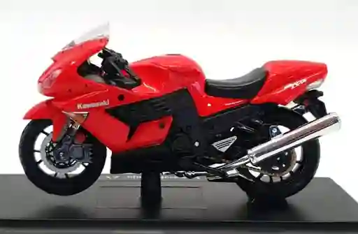 Juguete Coleccionable Kawasaki Ninja Zx-14r Rojo Escala 1:18