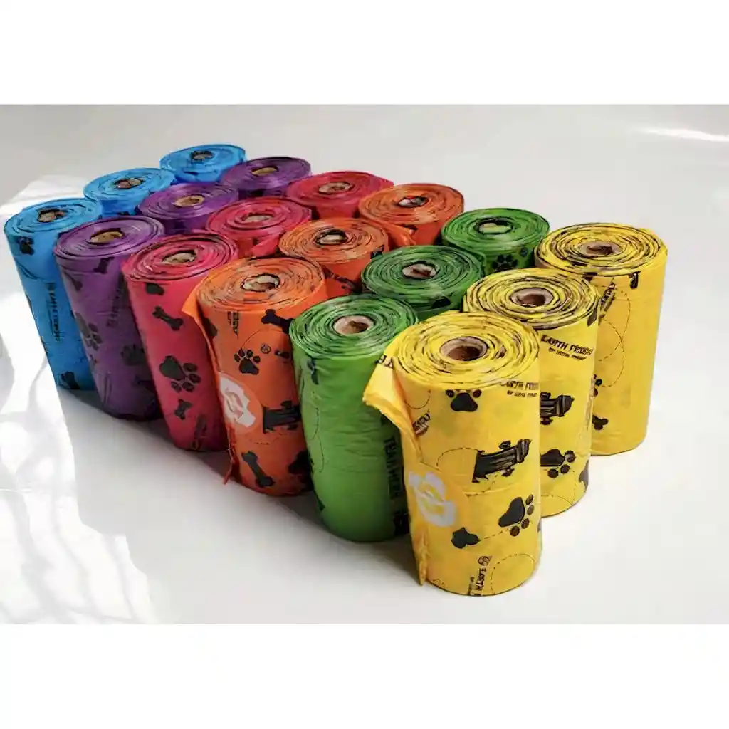 Bolsas Para Perro Biodegradable X 8 Rollos Bolsas Ecologicas Para Perro Biodegradables Para Mascotas