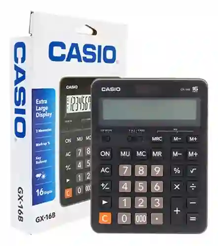 Calculadora Casio Solar De 16 Digitos Gx-16b Original
