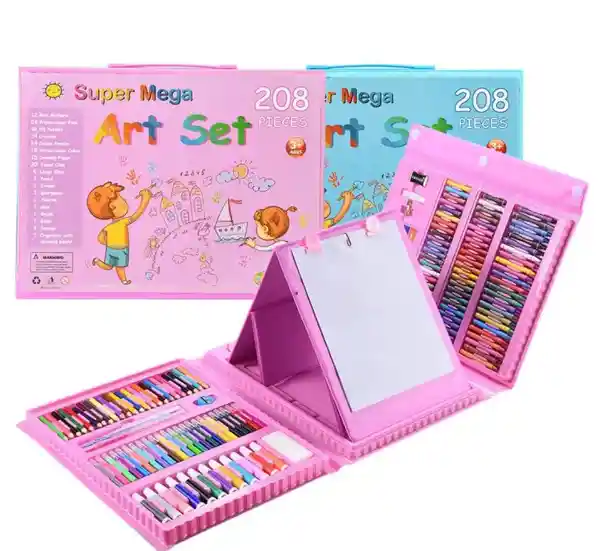Set De Arte 208 Piezas Jl-321 Rosado