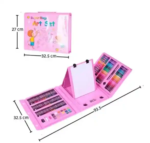 Set De Arte 208 Piezas Jl-321 Rosado