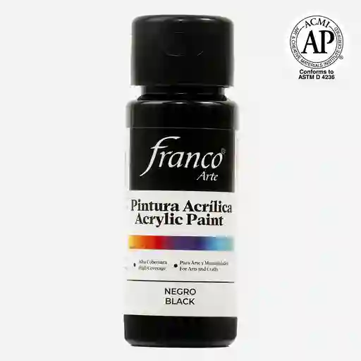 Pintura Acrilica Franco Arte Negra
