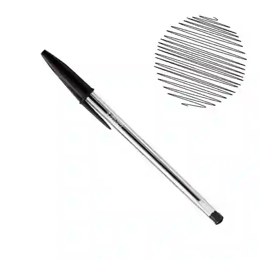 Boligrafo, Esfero , Lapicero Bic Tapa Ordinaria Negro