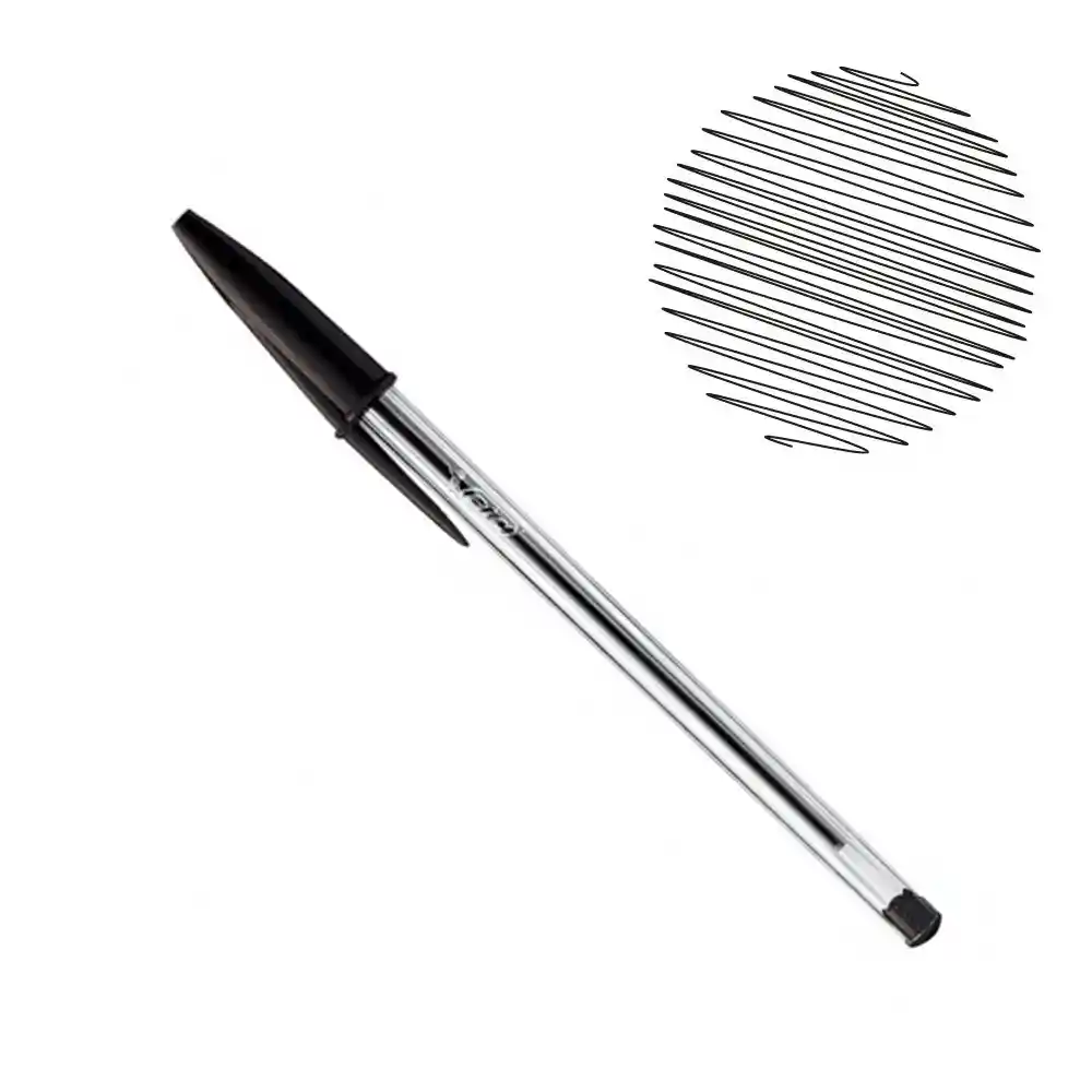 Boligrafo, Esfero , Lapicero Bic Tapa Ordinaria Negro