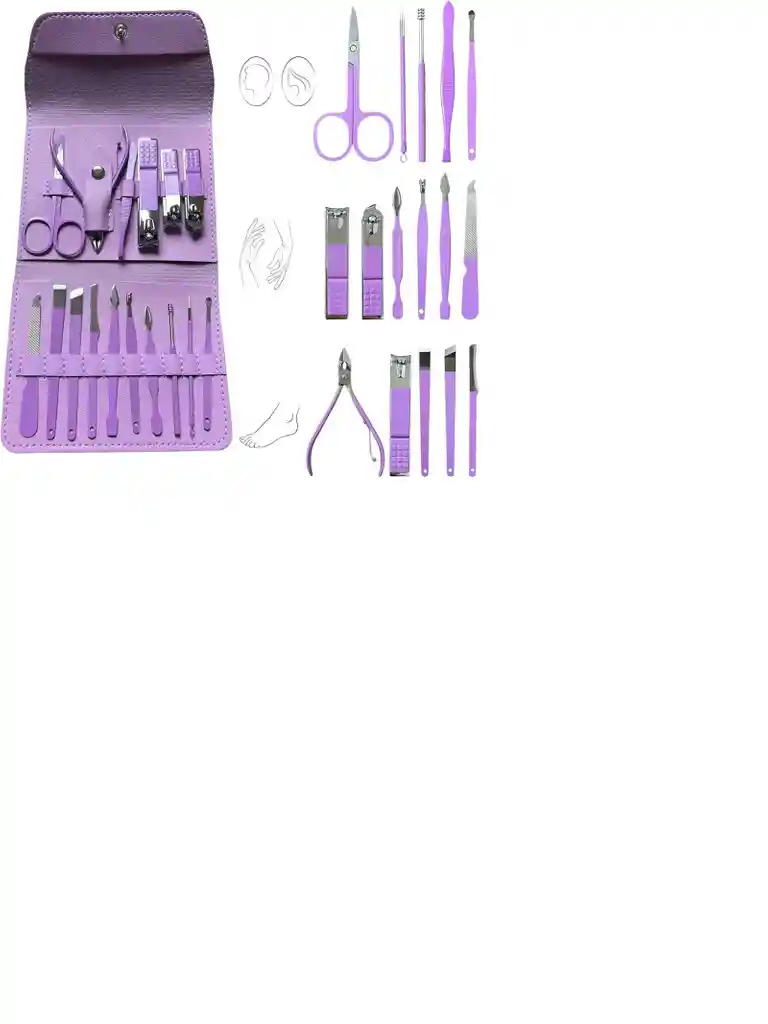 Kit De Uñas X 16 Piezas