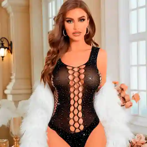 Body Malla Estrella Polar Negro