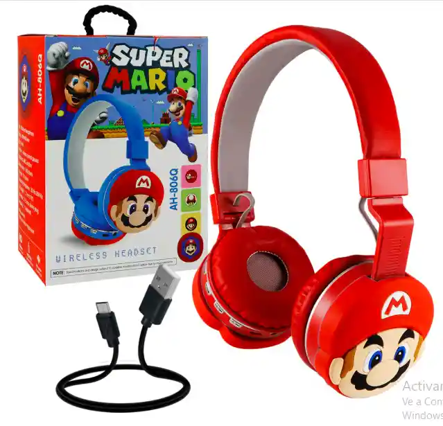 Audifonos De Diademas Para Niños Temática Mario