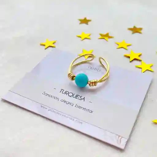 Anillo Graduable Turquesa