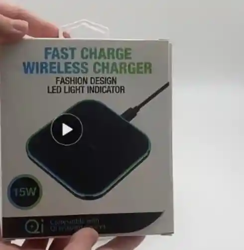 Base De Carga Rápida Fast Charger Inalámbrica Qi