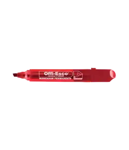Offiesco Marcador Permanente Rojo