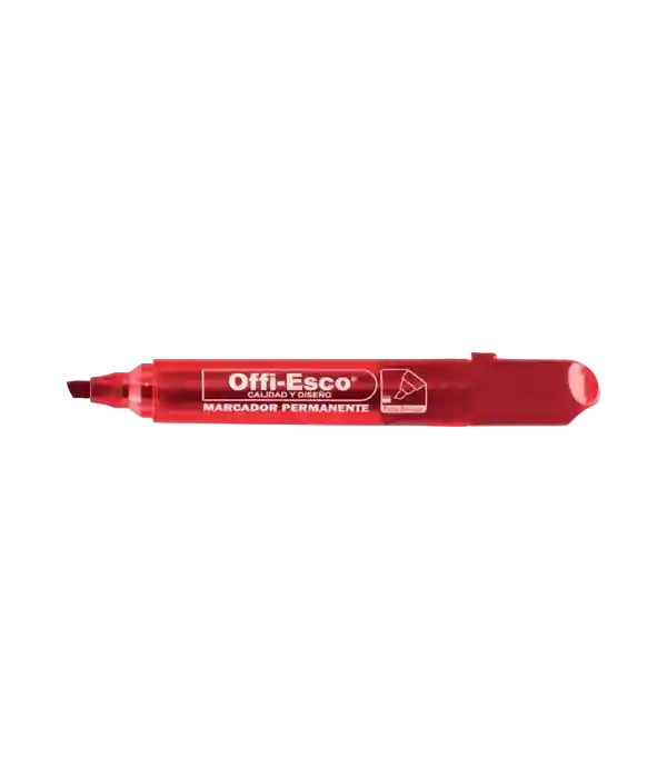 Offiesco Marcador Permanente Rojo