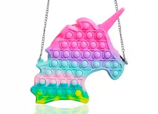 Pop It Push Bolso Unicornio Con Correa Para Colgar