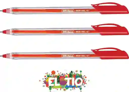 Esfero Boligrafo Semi Gel Rojo Oe-076f