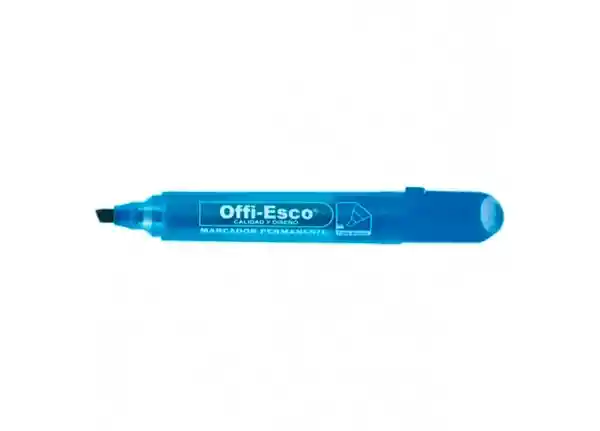 Offiesco Marcador Permanente Azul