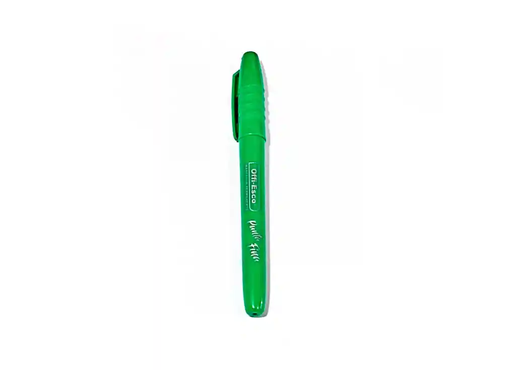 Offiesco Marcador Permanente Verde Punta Fina