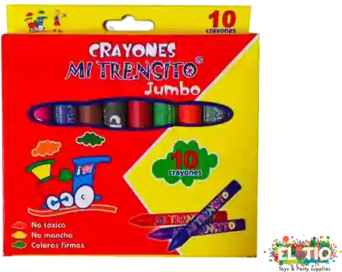 Mi Trencito Crayon Jumbo X 10