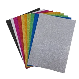 Foamy Escarchado 1/8 Colores Surtidos X 10 Und