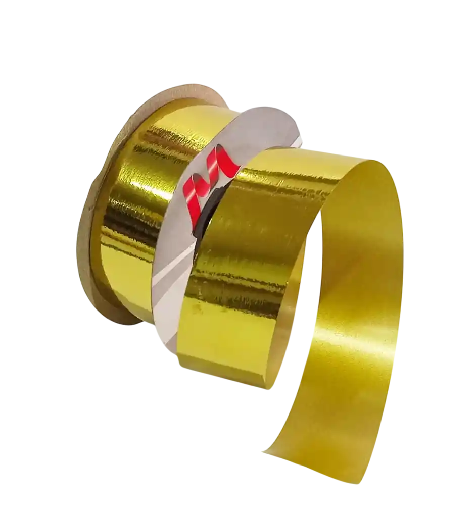 Cinta Liston De Papel Dorada Metalizada 3cm X 25yrd