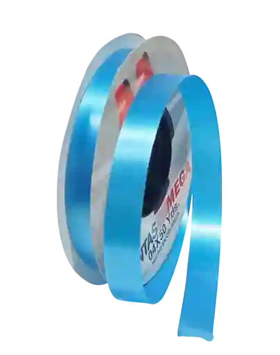 Cinta Liston De Papel Azul Claro 1,5cm X 50yrd