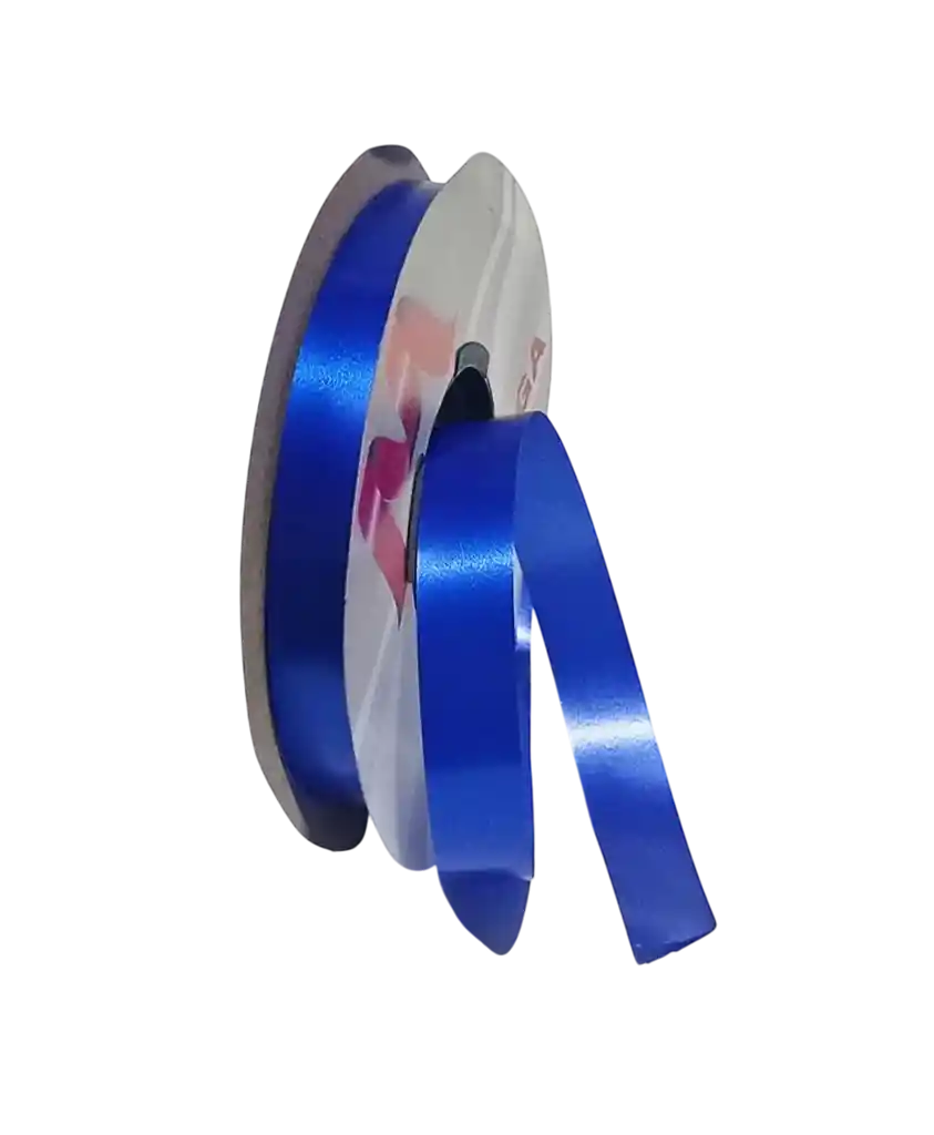 Cinta Liston De Papel Azul Rey 1,5cm X 50yrd