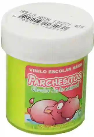 Vinilo Escolar Amarillo Neón 40 G Parchesitos