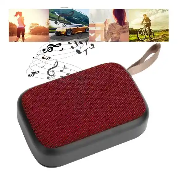 Parlante De Bluetooth D2146-a Rojo
