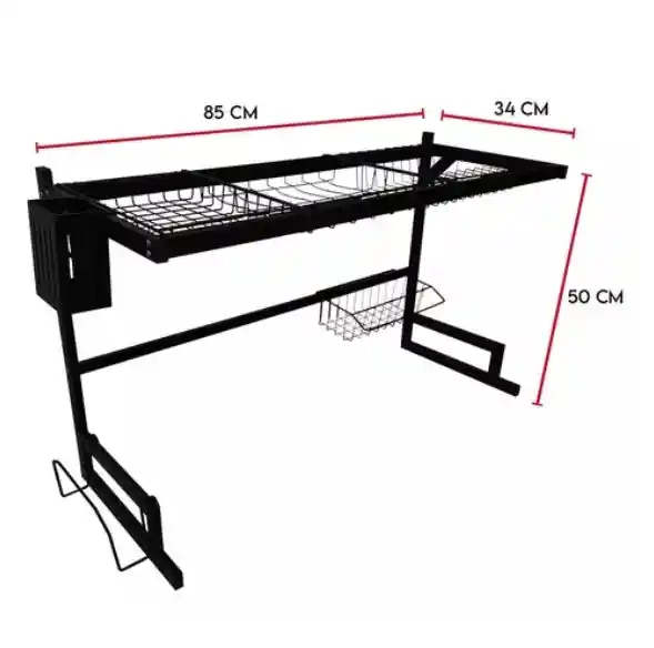 Set De Organizadores: Escurridor De Platos Y Almacenador Para Baño